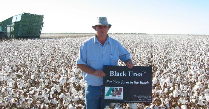 A man in the middle of a field of crops